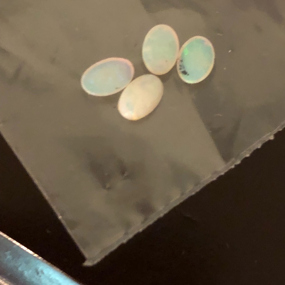 OPALS 4 LOOSE MATCHED FROM MACAU 1981 Purchases JEWELER APPRAISED $150 per Opal